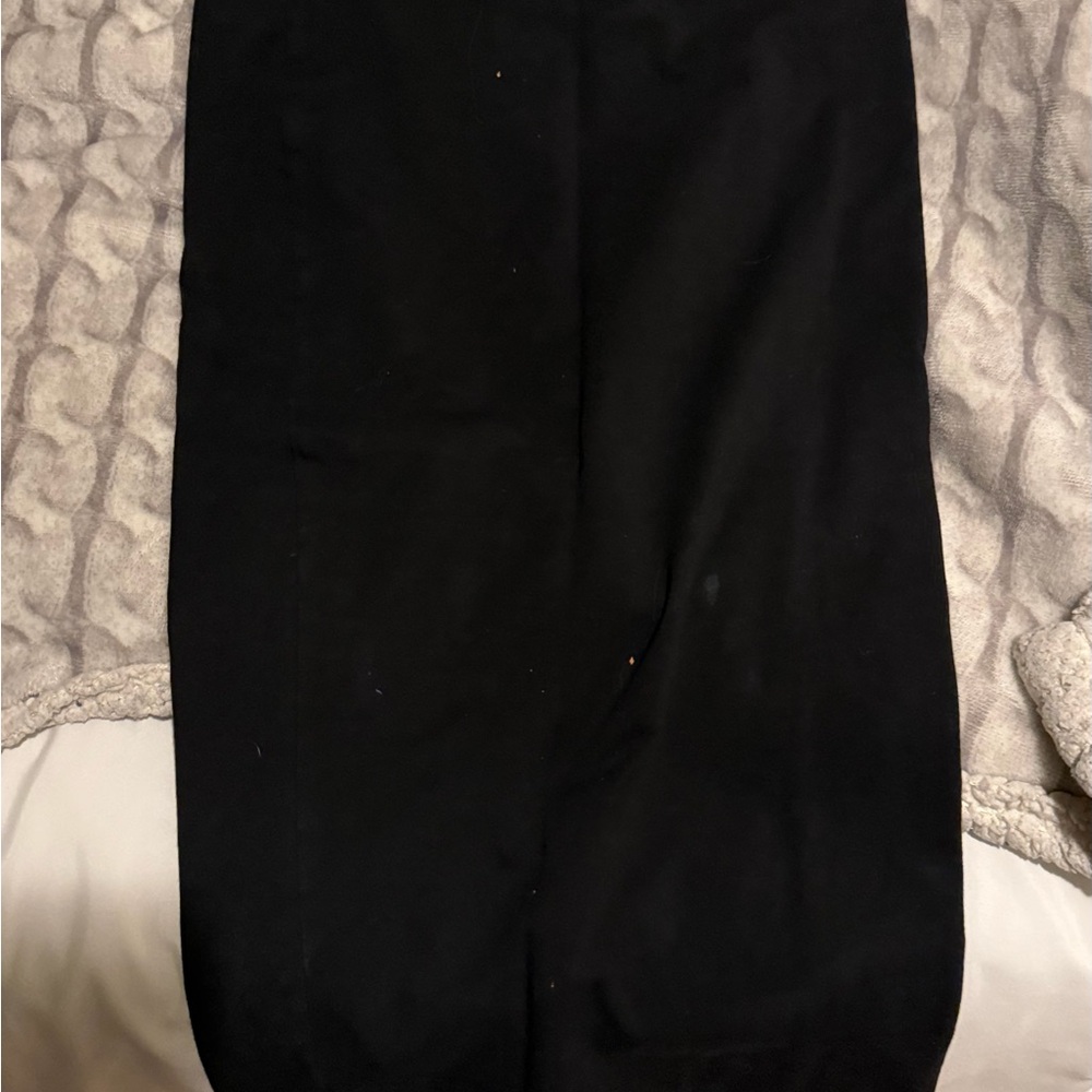 Basque Black Pencil Skirt
